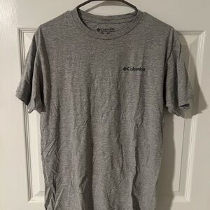 Columbia Gray Short Sleeve Tee Classic Crew Neck